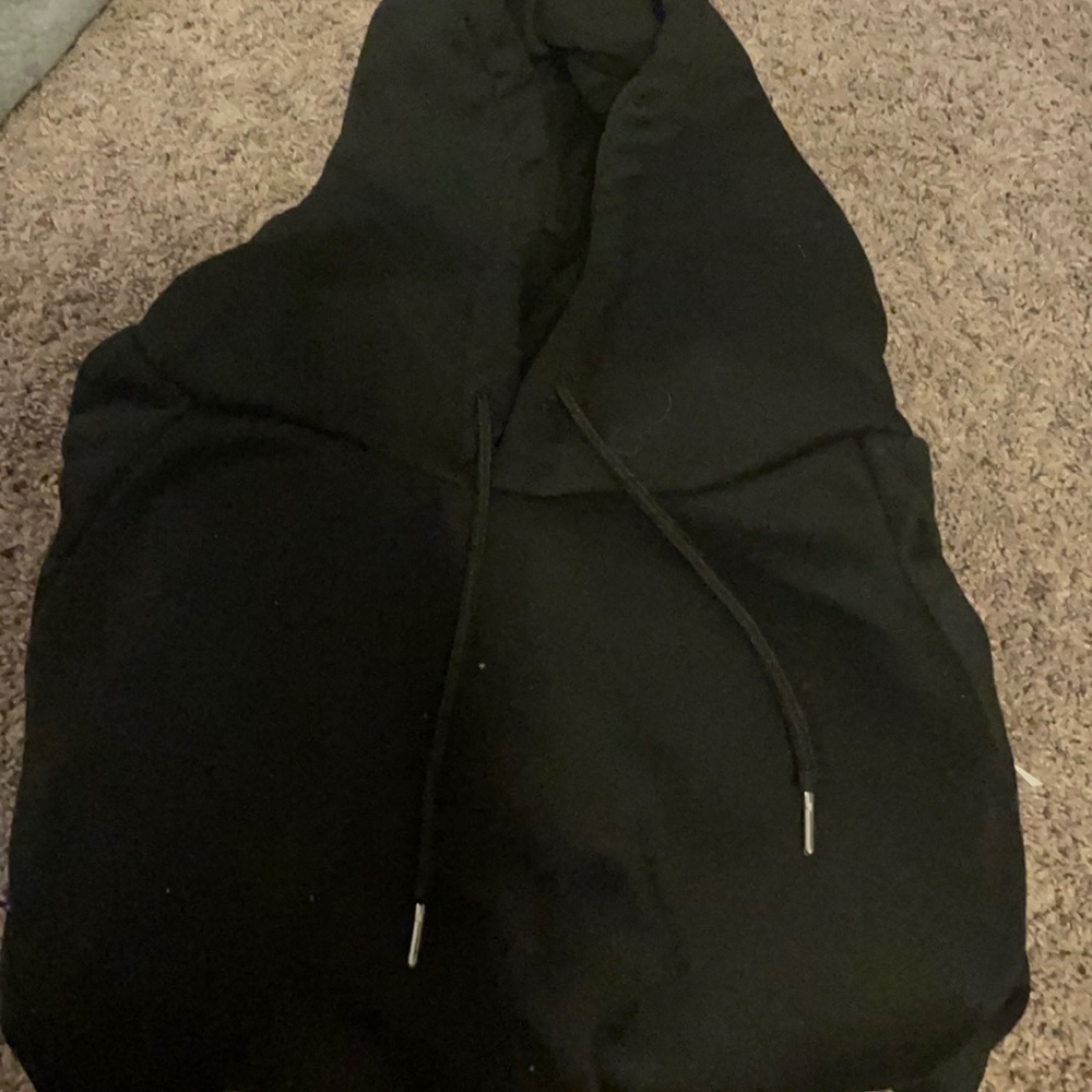 black hoodie
